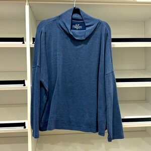 Vineyard Vines Blue Funnel Neck Pullover XL